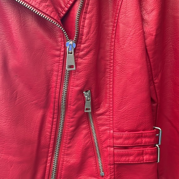Red leather jacket - Project RUNWAY - Small - Picture 2 of 4